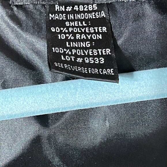 Virgo Womens Floral Textured Cropped Jacket Size 14 Gold & Black Polyester/Rayon - Picture 6 of 8